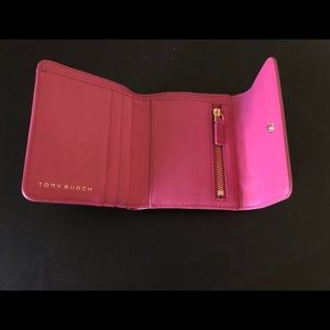 Tory Burch Pink Snap Close Wallet